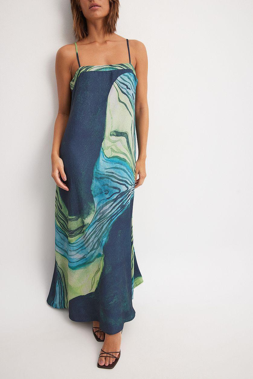 Flowy Printed Maxi Dress Product Image