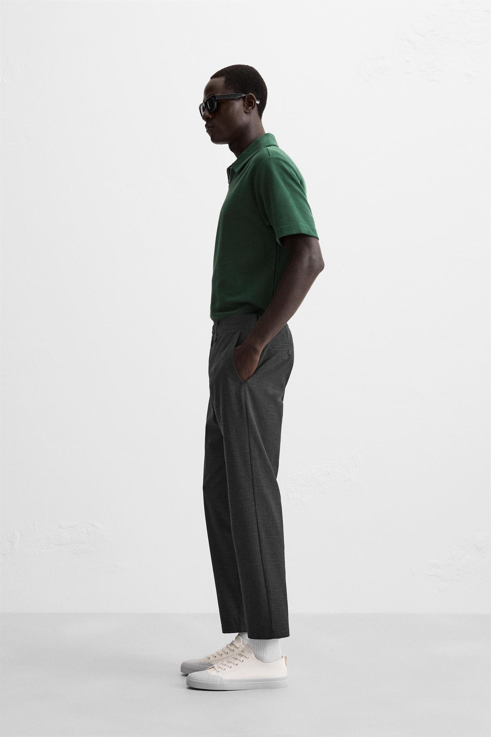 TEXTURED STRETCH PANTS Product Image
