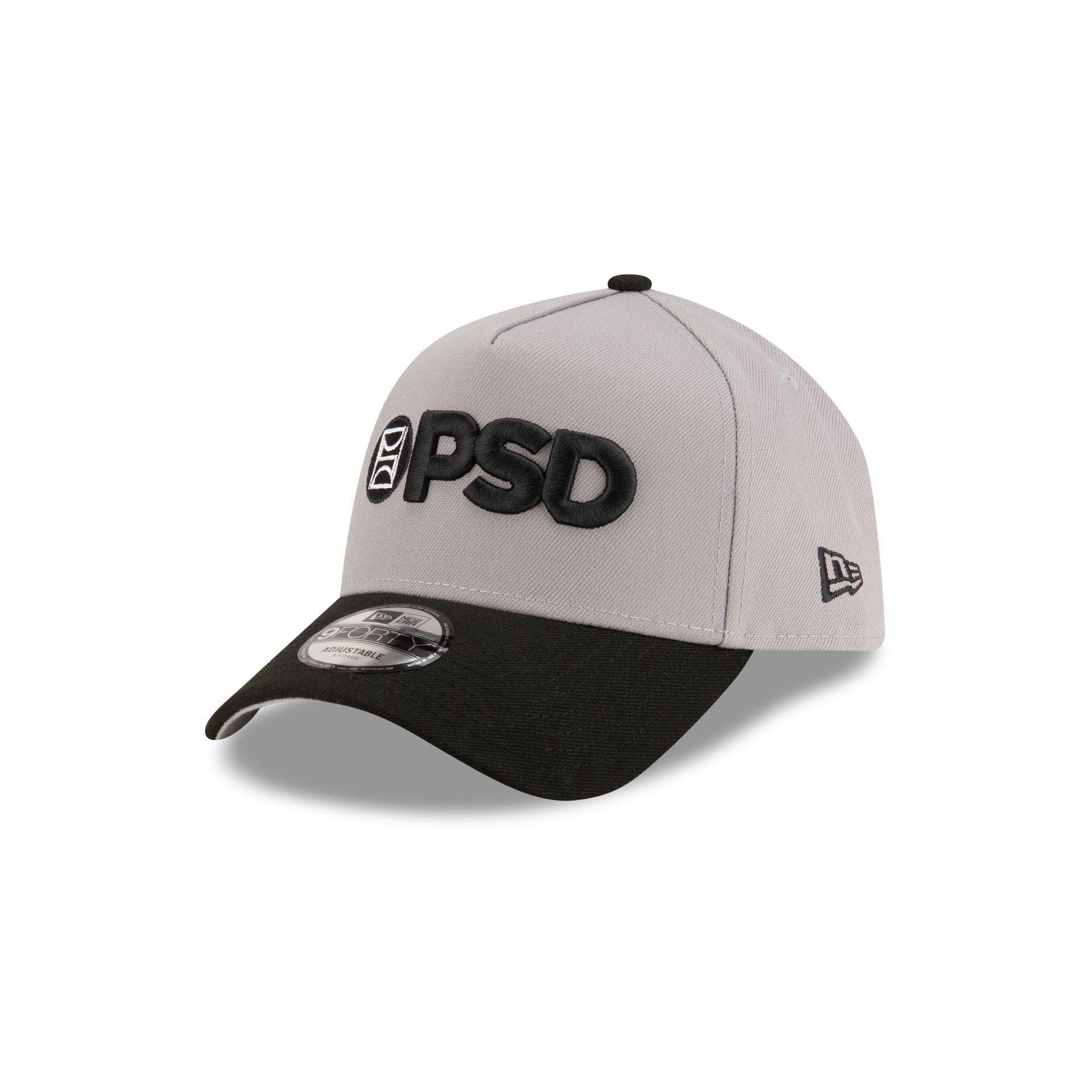 PSD Gray 9FORTY A-Frame Snapback Hat Male Product Image