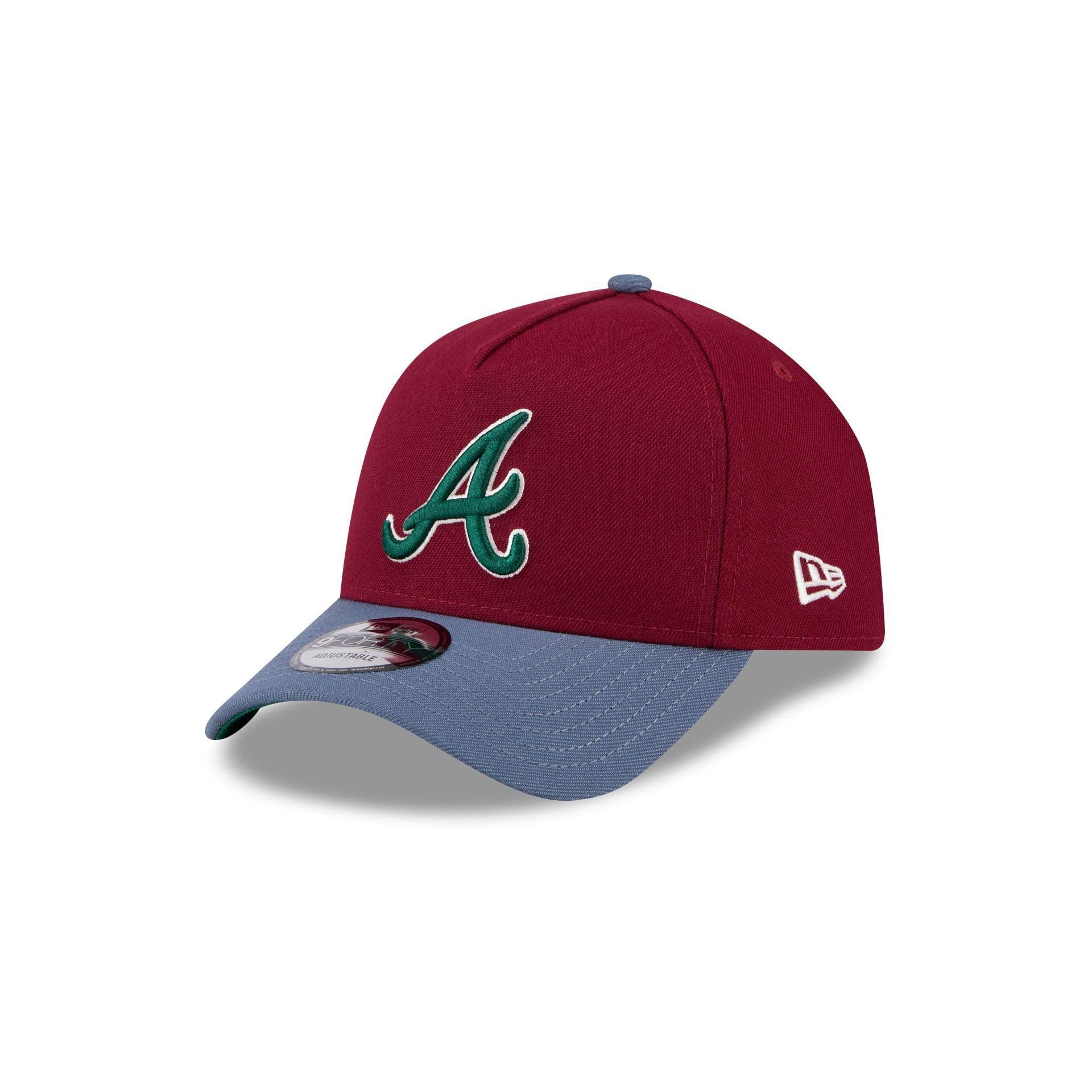 Miami Marlins Moleskin Crown Maroon 9FORTY A-Frame Snapback Hat Male Product Image