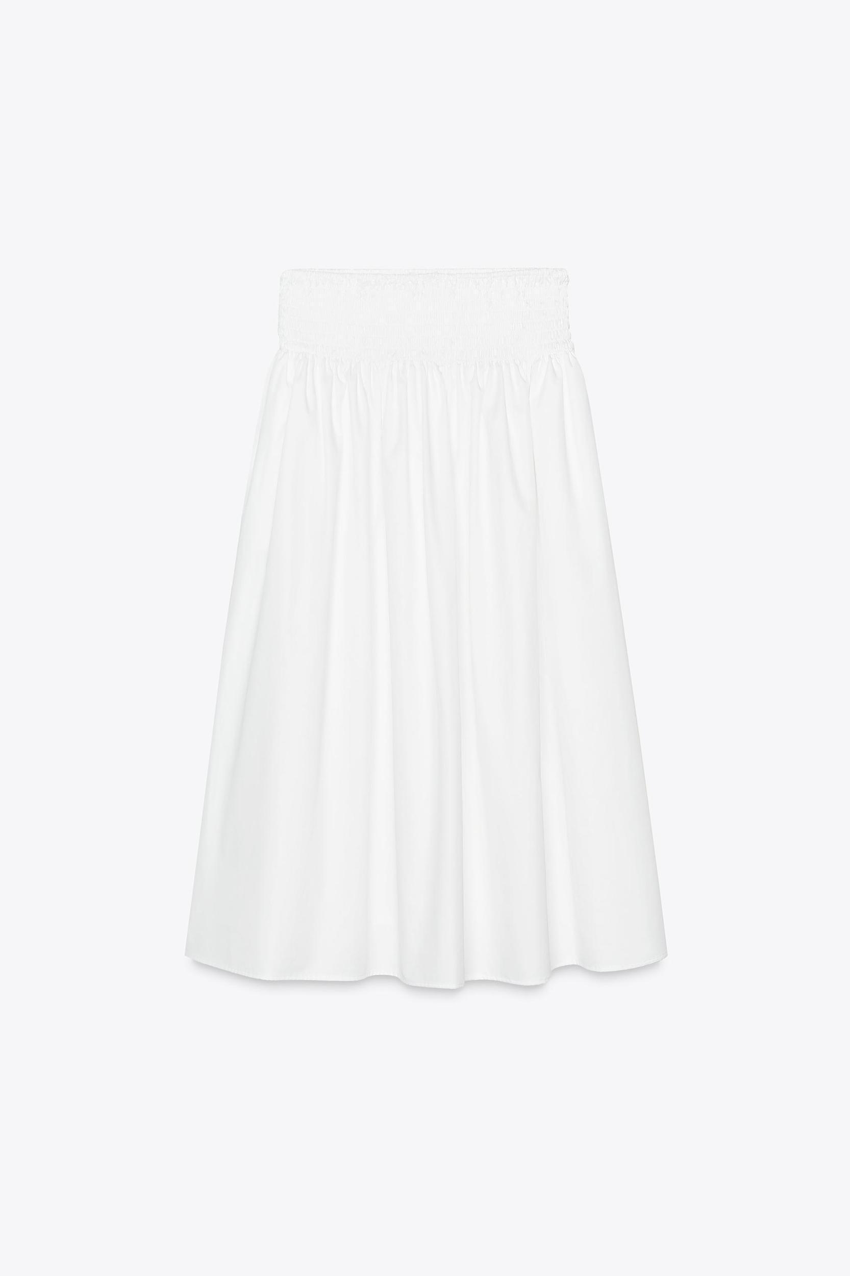 POPLIN MIDI SKIRT Product Image