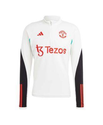 Mens adidas White Manchester United Training AEROREADY Quarter-Zip Top Product Image