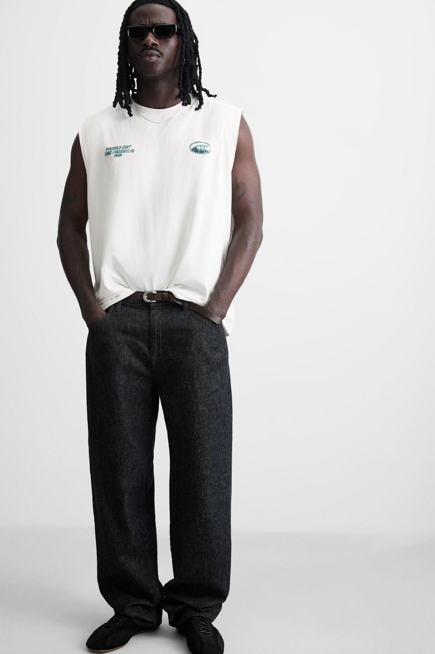 WASHED PRINT TANK TOP Product Image