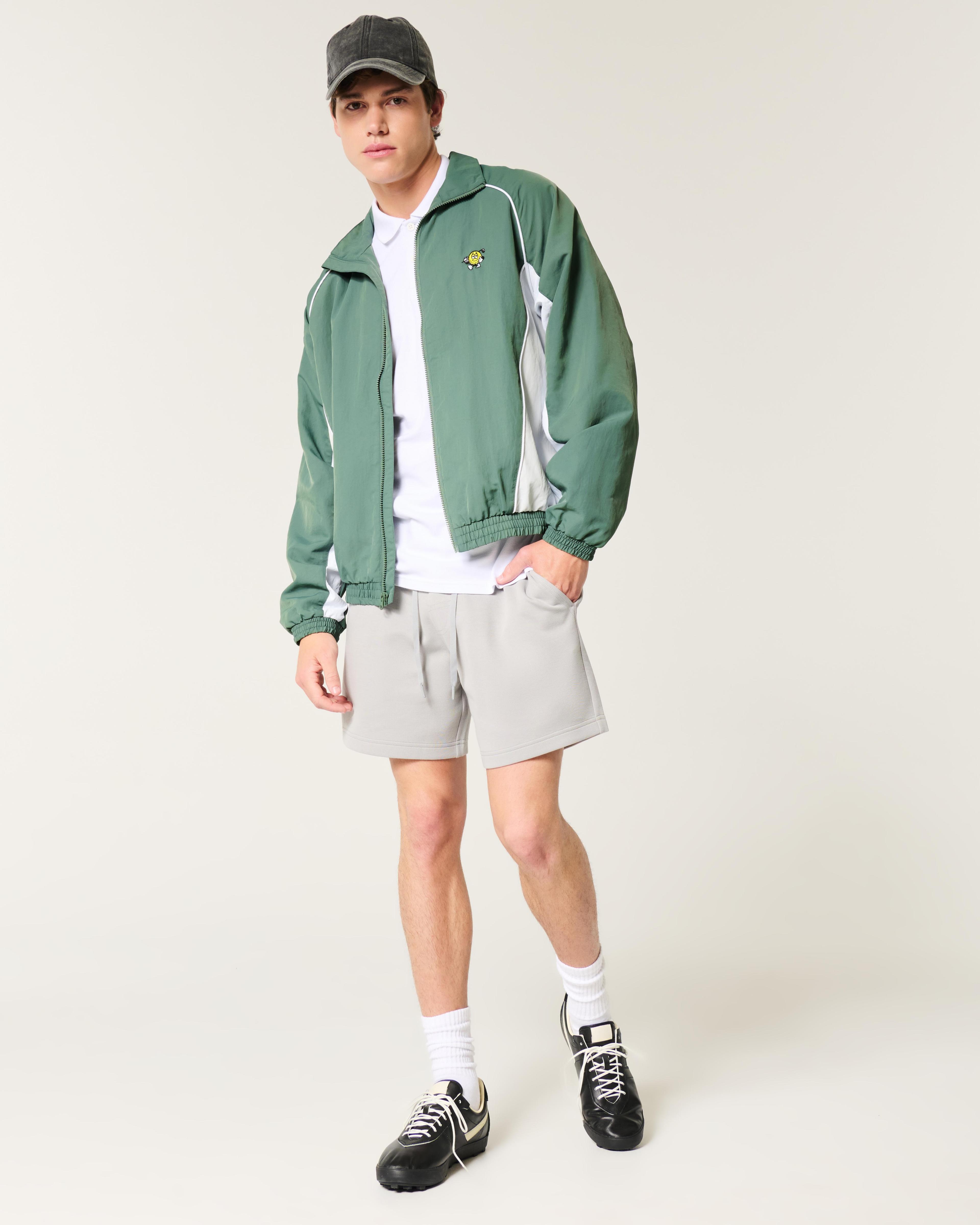 Zip-Up Windbreaker Jacket Product Image