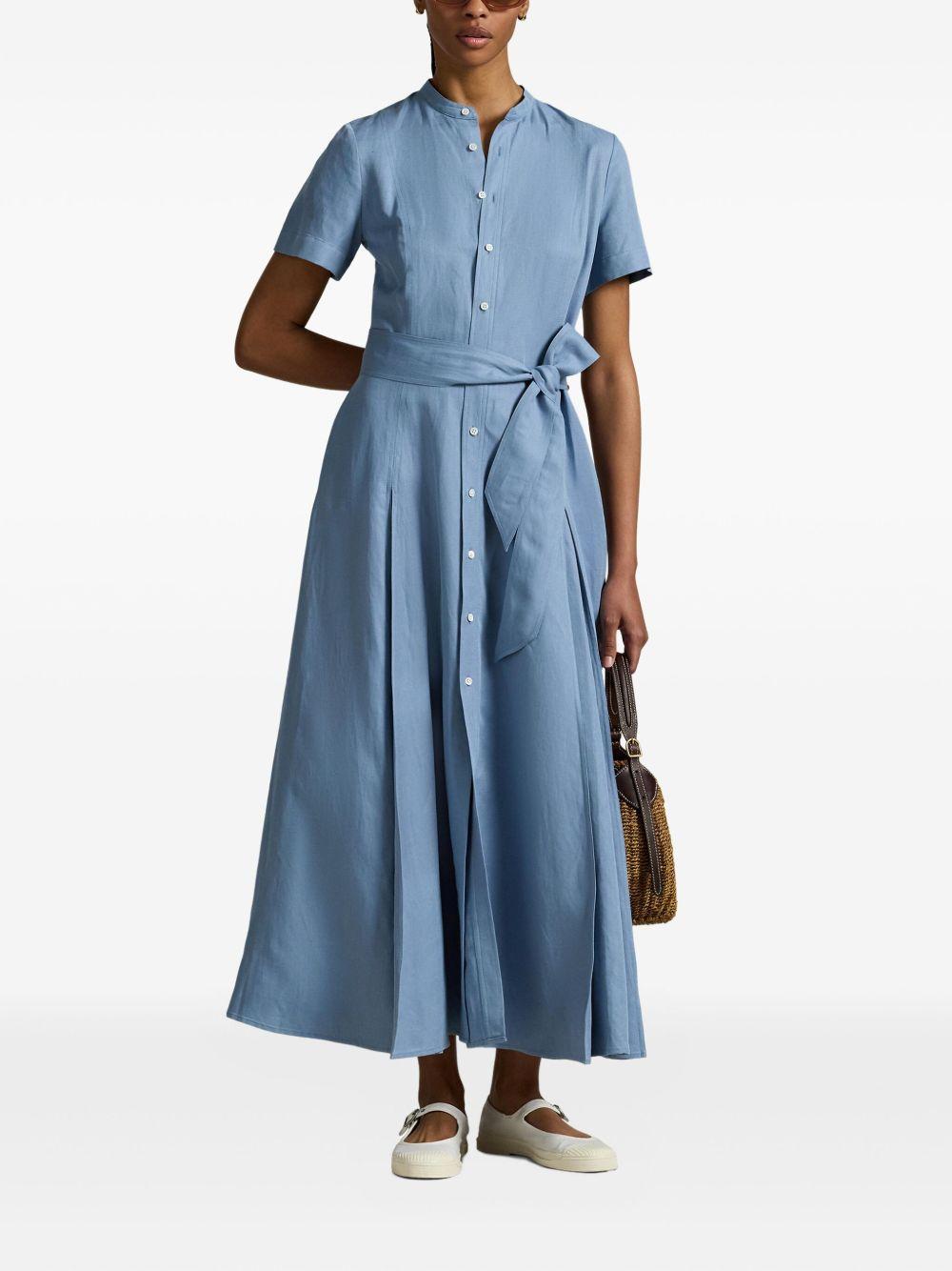 button-down belted dress Product Image