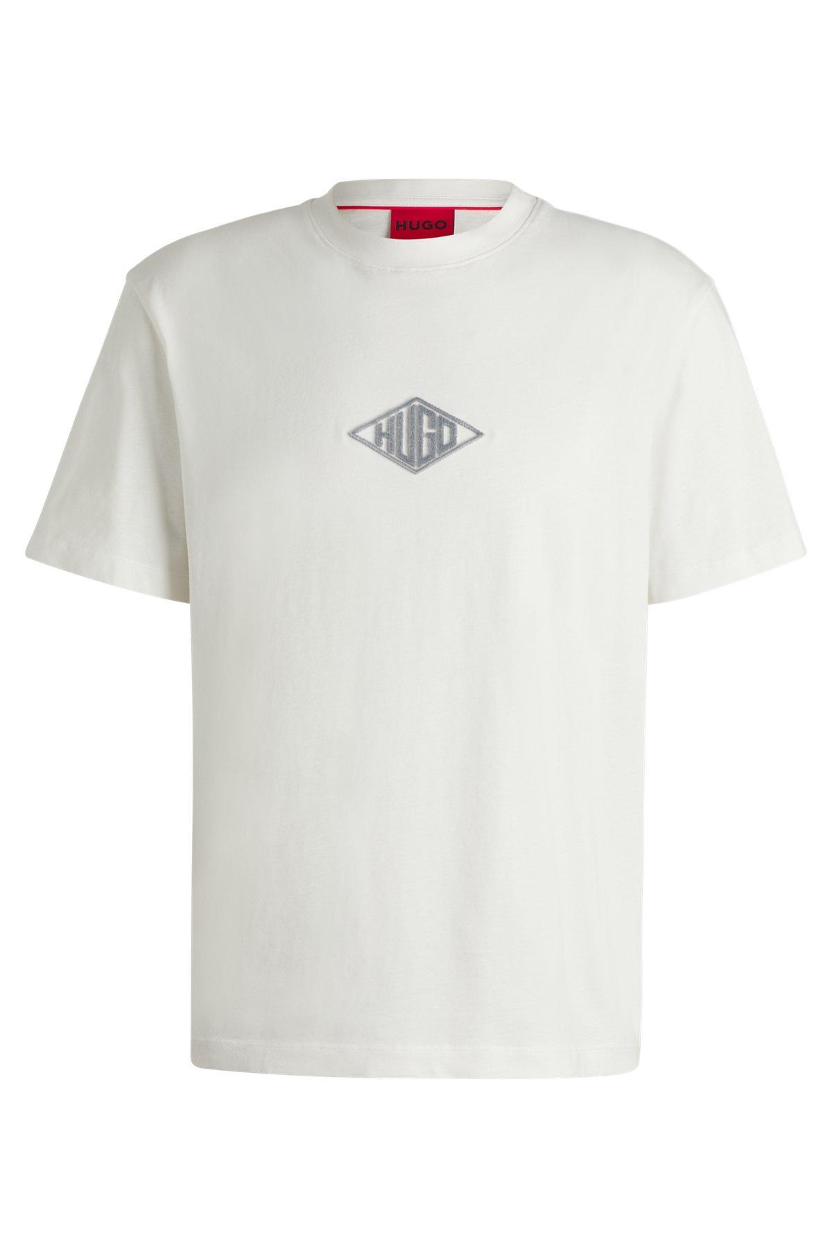 Relaxed-fit T-shirt in cotton with embroidered logo Product Image