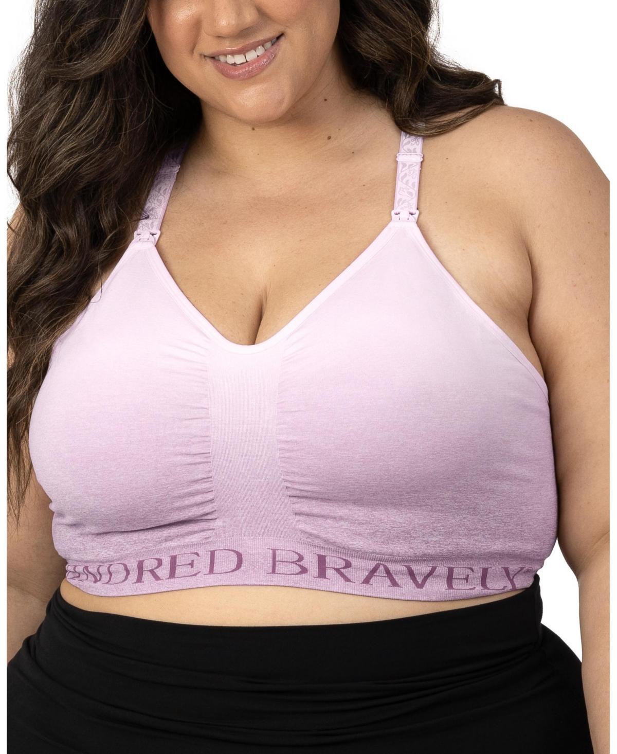 Kindred Bravely Womens Sublime Sports Pumping + Nursing Hands-Free Bra - Ombre Purple 1X Product Image