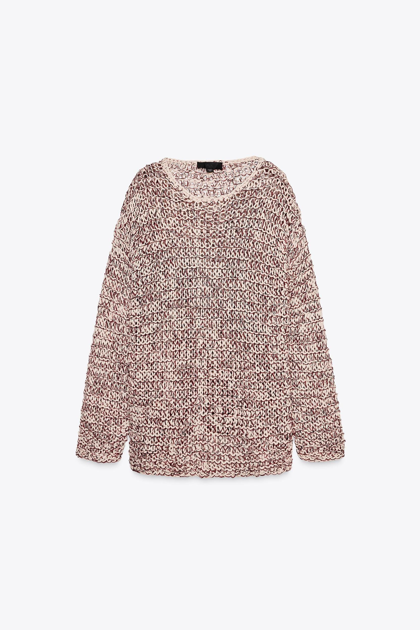 COMBINATION KNIT SWEATER Product Image