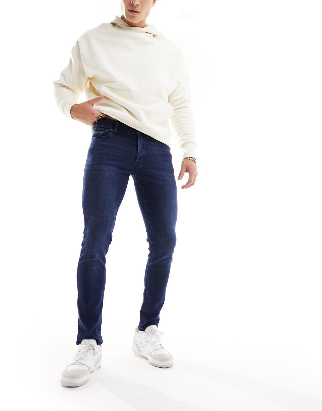 Jack & Jones Essentials Glenn slim fit jeans in indigo  Product Image