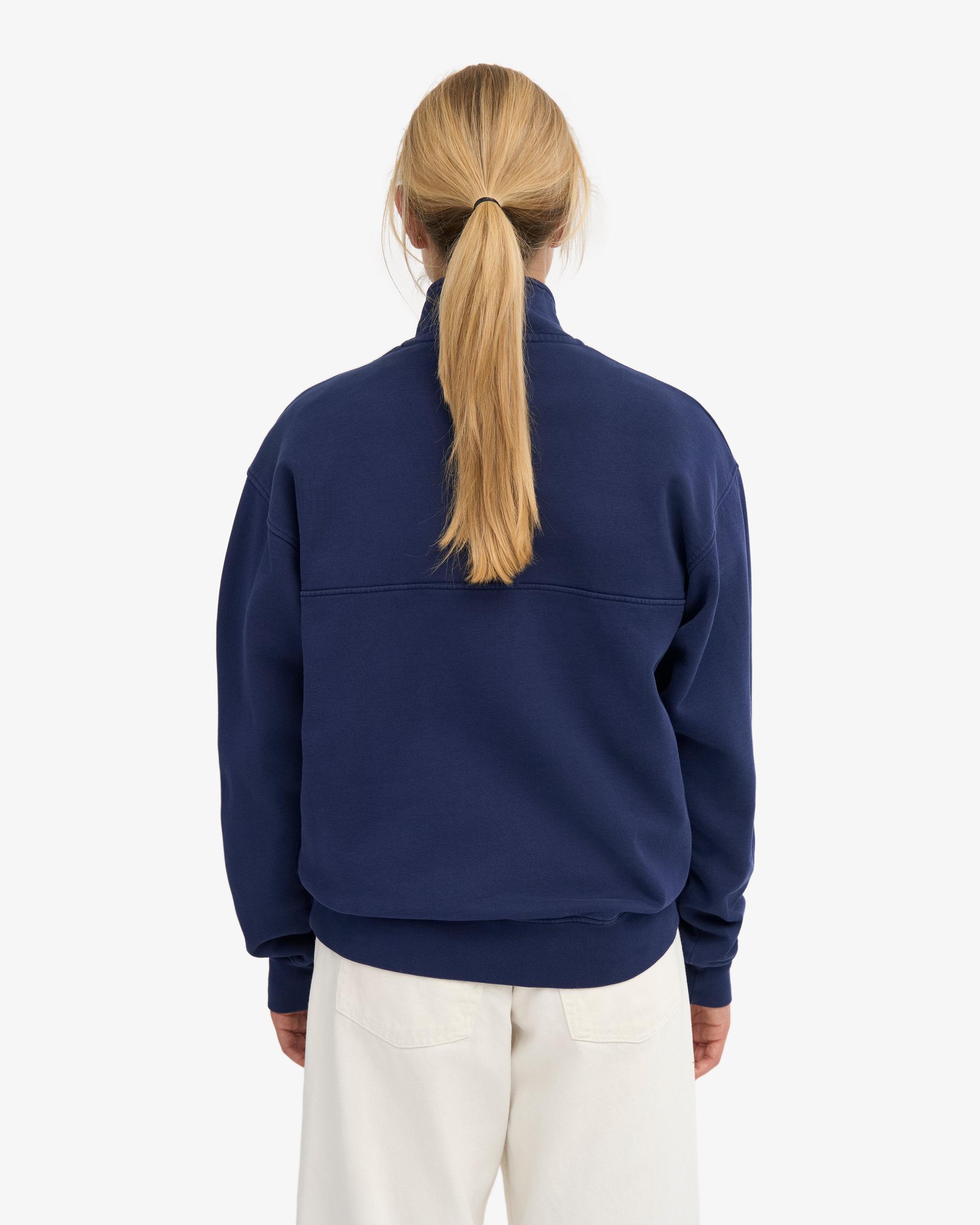 Organic Quarter Zip - Marine Blue Product Image