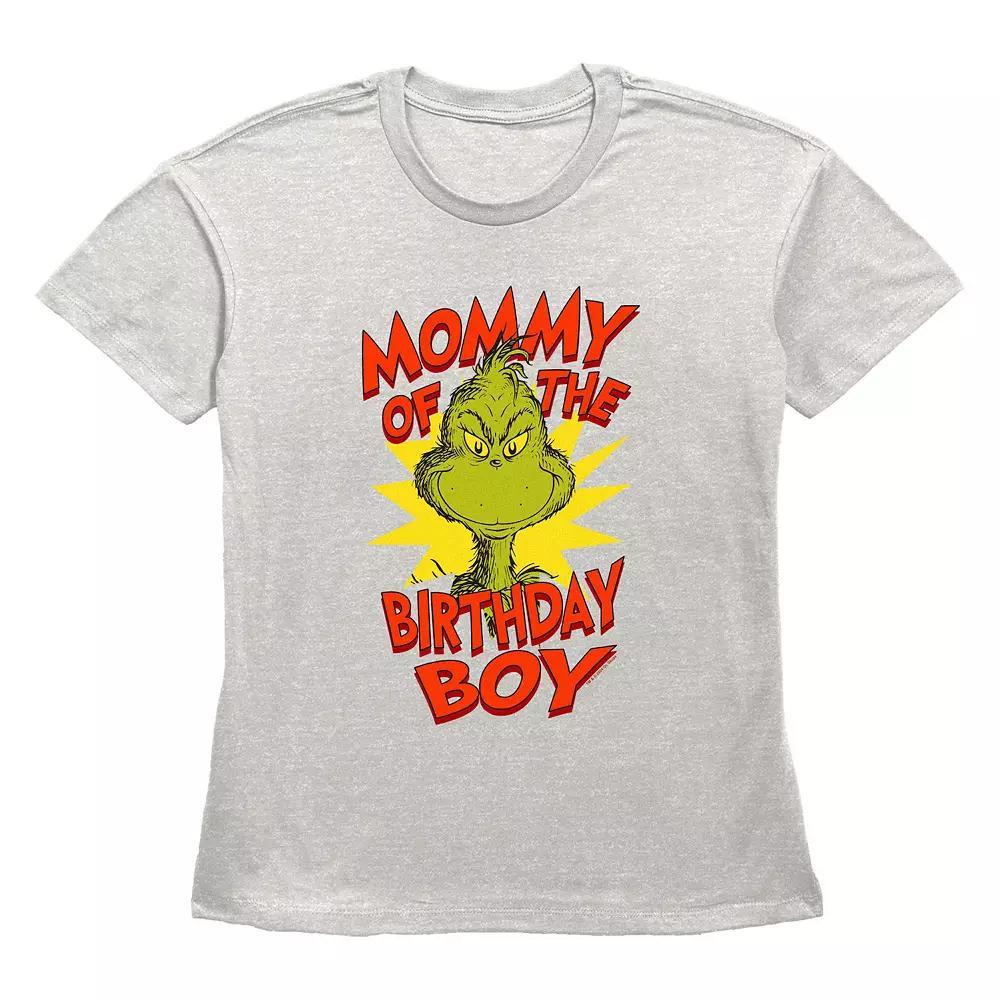 Women's Dr. Seuss Grinch Mommy Of The Birthday Boy Graphic Tee,  Product Image