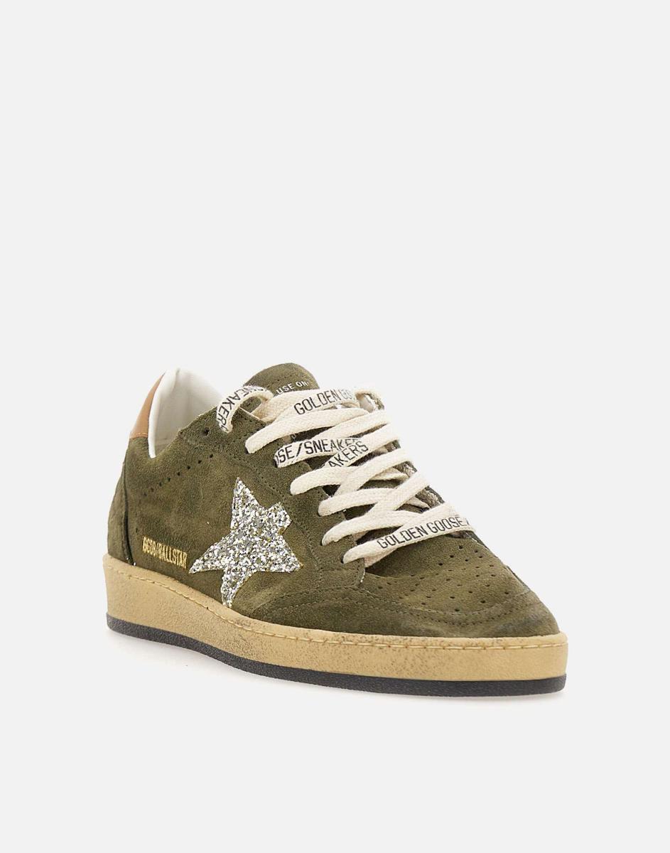 GOLDEN GOOSE Ball Star Sneakers In Green Product Image