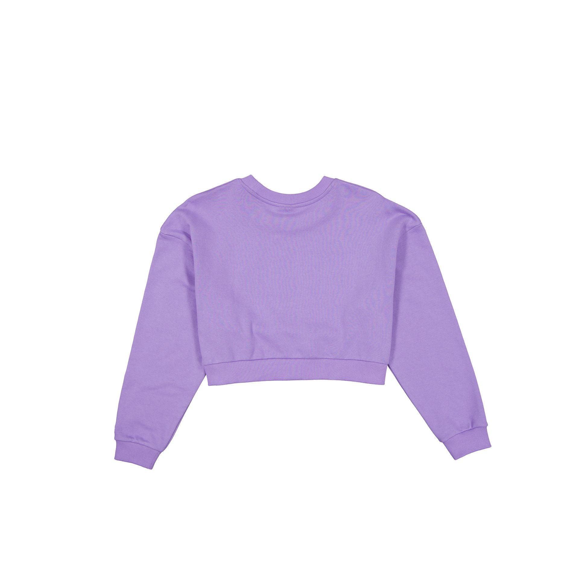 New York Yankees Women's Cropped Mauve Crewneck Female Product Image