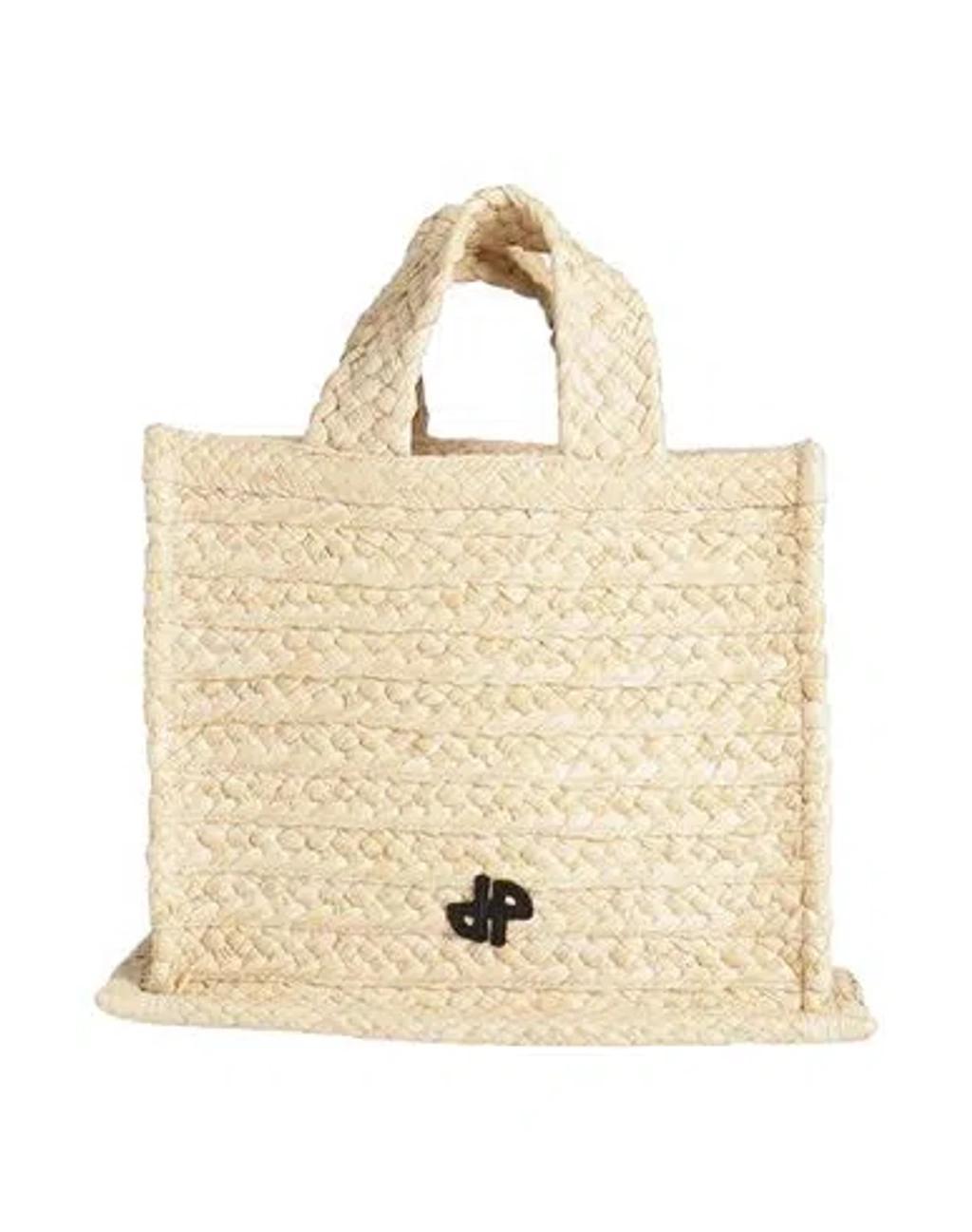 PATOU Woman Handbag Beige Size - Natural Raffia, Polyester Product Image