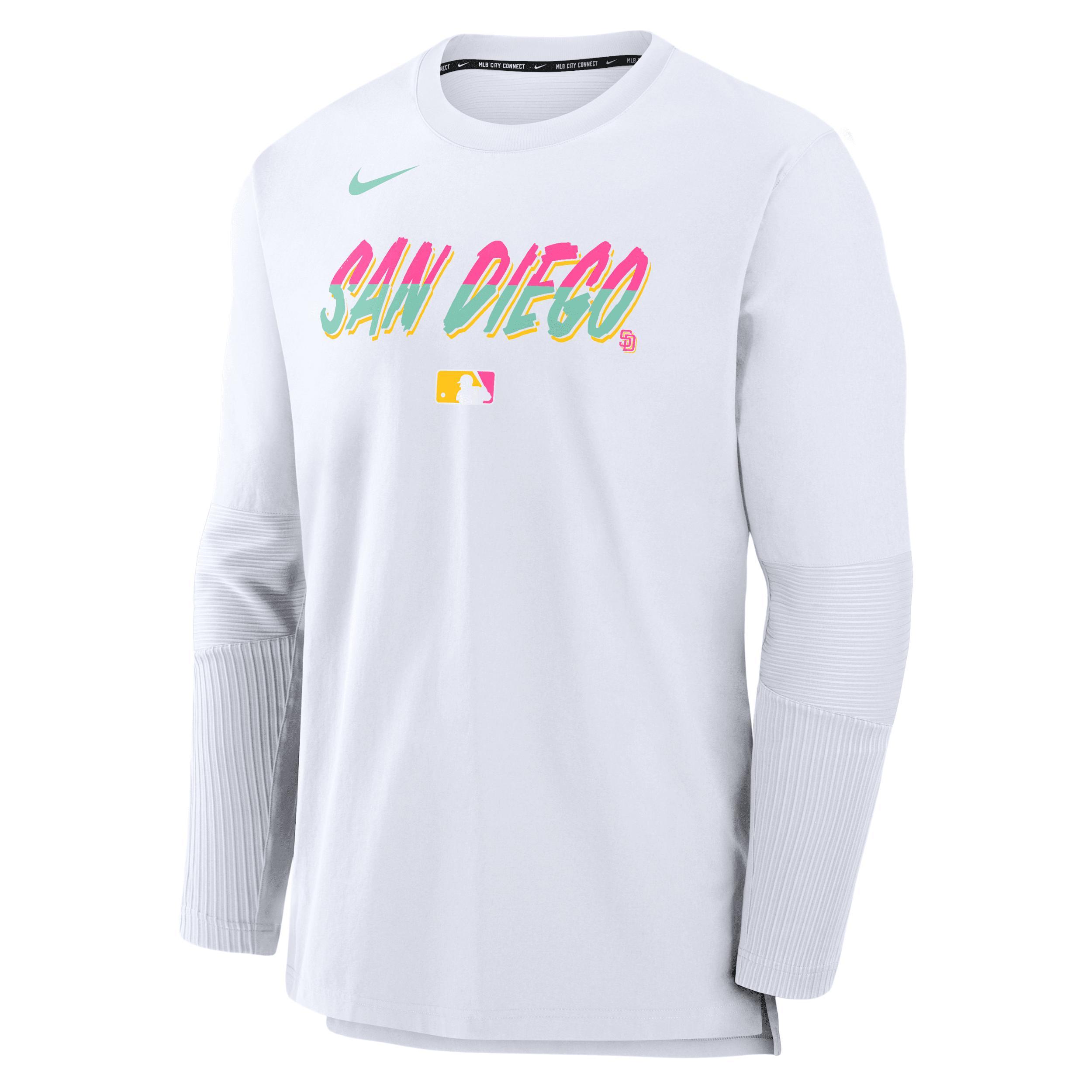 San Diego Padres Authentic Collection City Connect Player Nike Men's Dri-FIT MLB Pullover Jacket Product Image