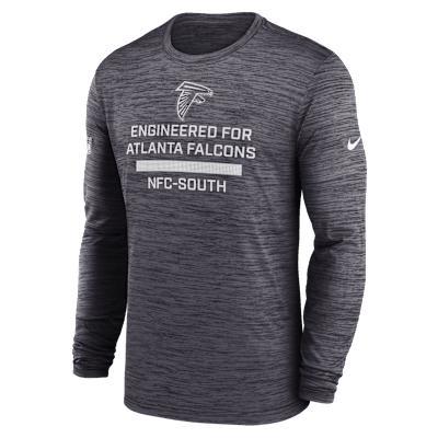 Atlanta Falcons Sideline Team Issue Velocity Men's Nike Dri-FIT NFL Long-Sleeve T-Shirt Product Image