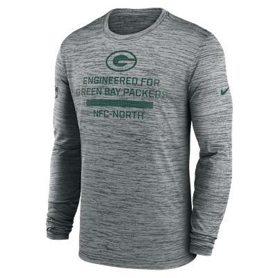 Green Bay Packers Sideline Team Issue Velocity Men's Nike Dri-FIT NFL Long-Sleeve T-Shirt Product Image