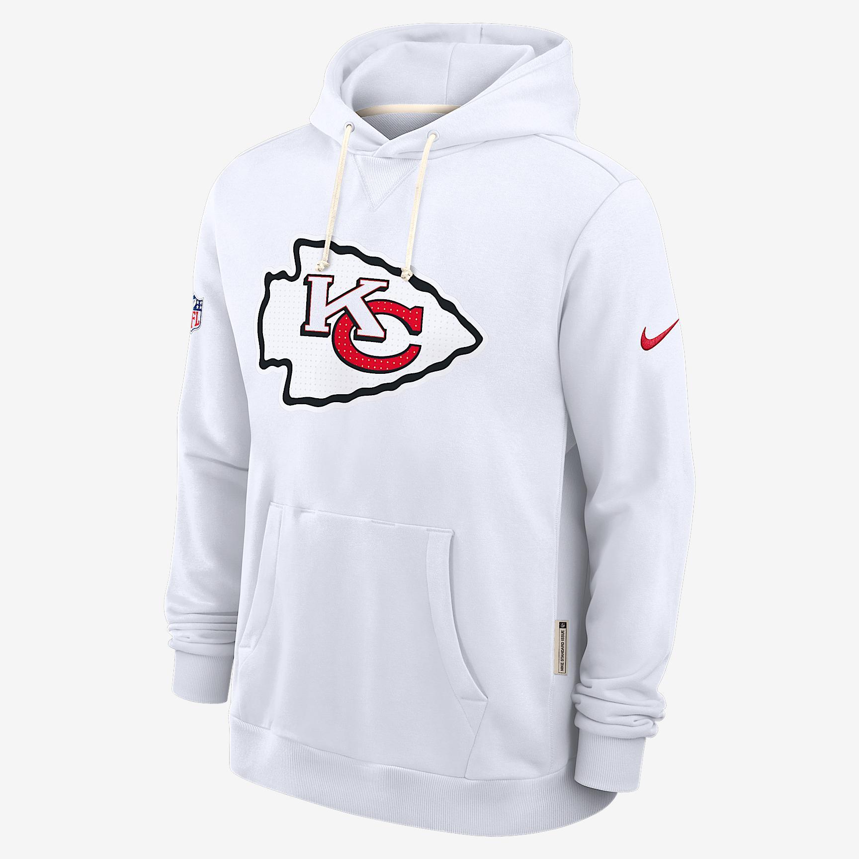 Kansas City Chiefs Initial Home Sideline Nike Mens Dri-FIT NFL Pullover Hoodie | 03AZ10A7G-A0M Product Image