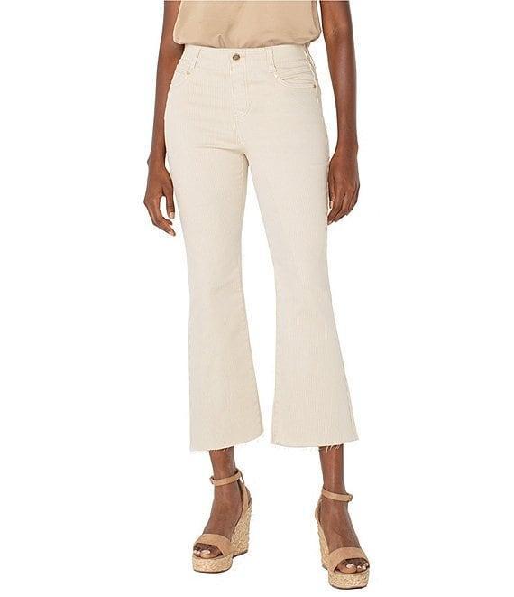Liverpool Los Angeles Gia Glider® Stretch Twill Crop Flare Pants Product Image