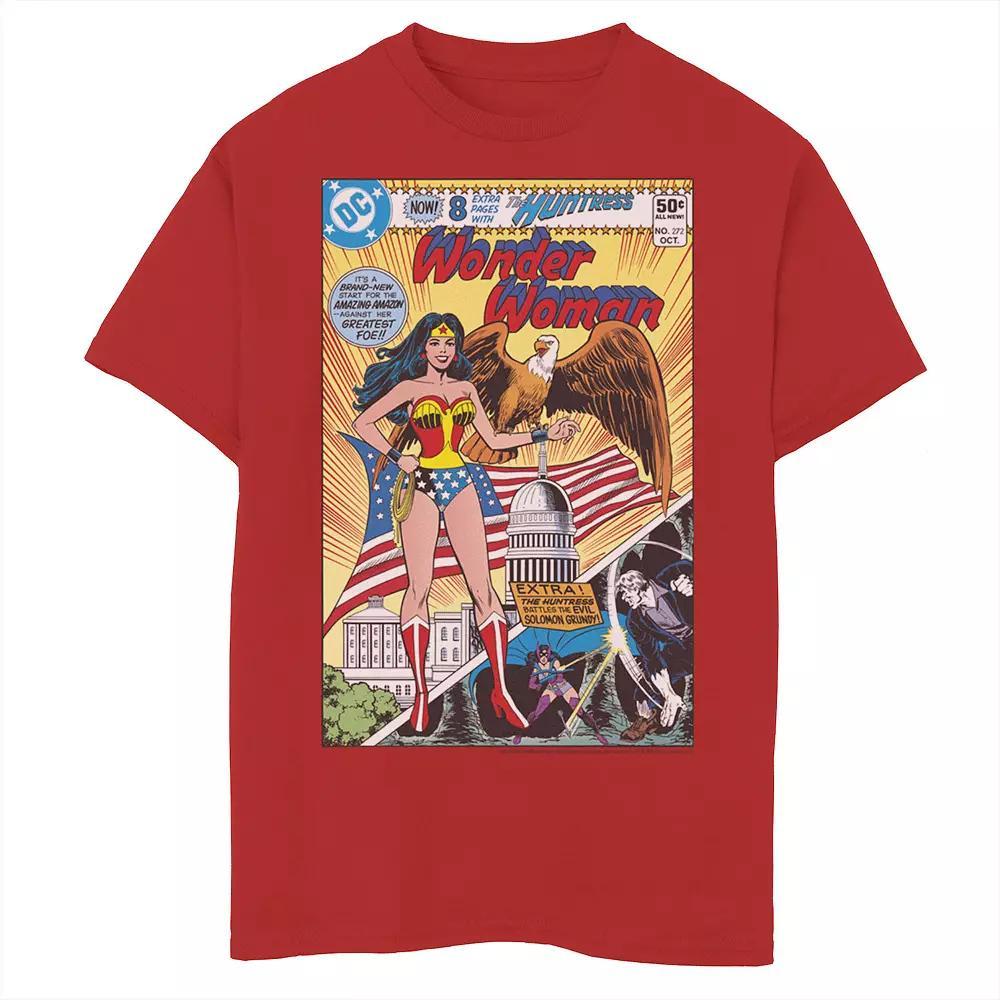Boys 8-20 DC Comics Wonder Woman Vintage Huntress Comic Cover Graphic Tee, Boy's,  Product Image