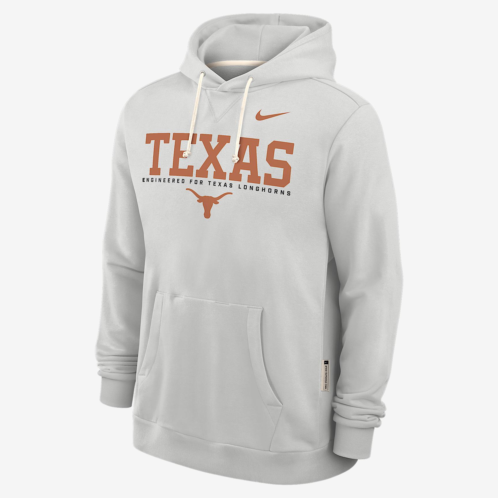 Texas Sideline Nike Mens Dri-FIT College Pullover Hoodie | 03AZ0BBTXE-HSY Product Image