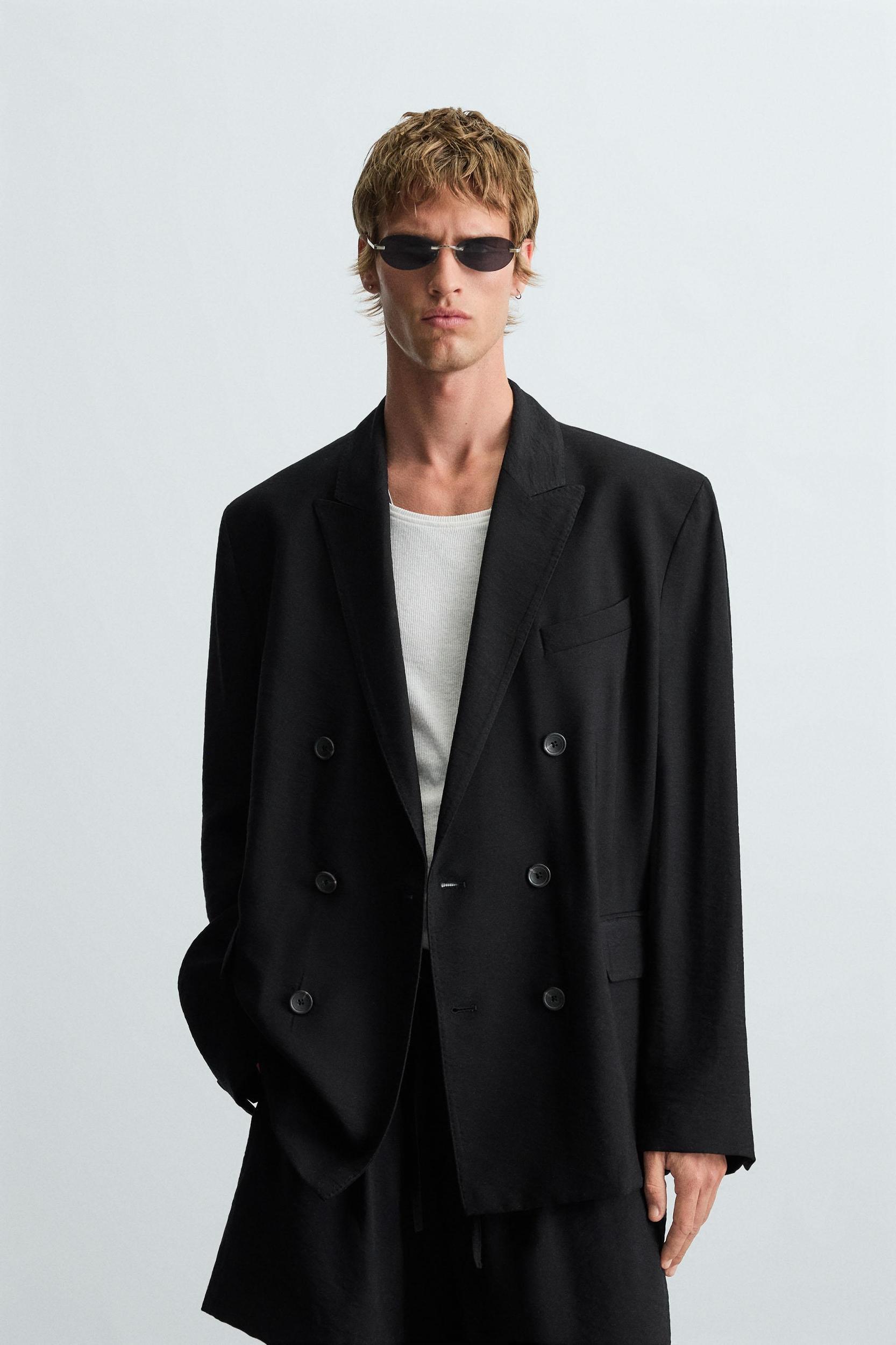RELAXED FIT FLUID BLAZER Product Image