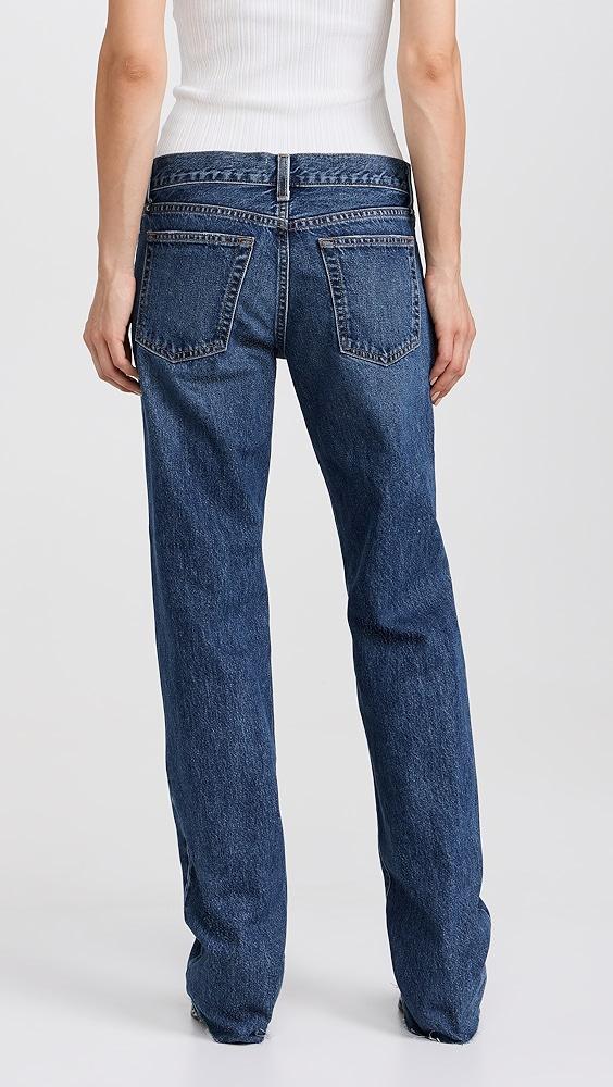 ASKK NY Long Low Rise Straight Jeans | Shopbop Product Image