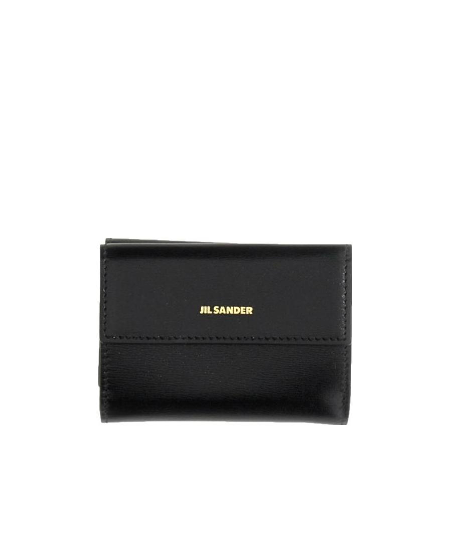 JIL SANDER Logo-print Detail Wallet In Black Product Image