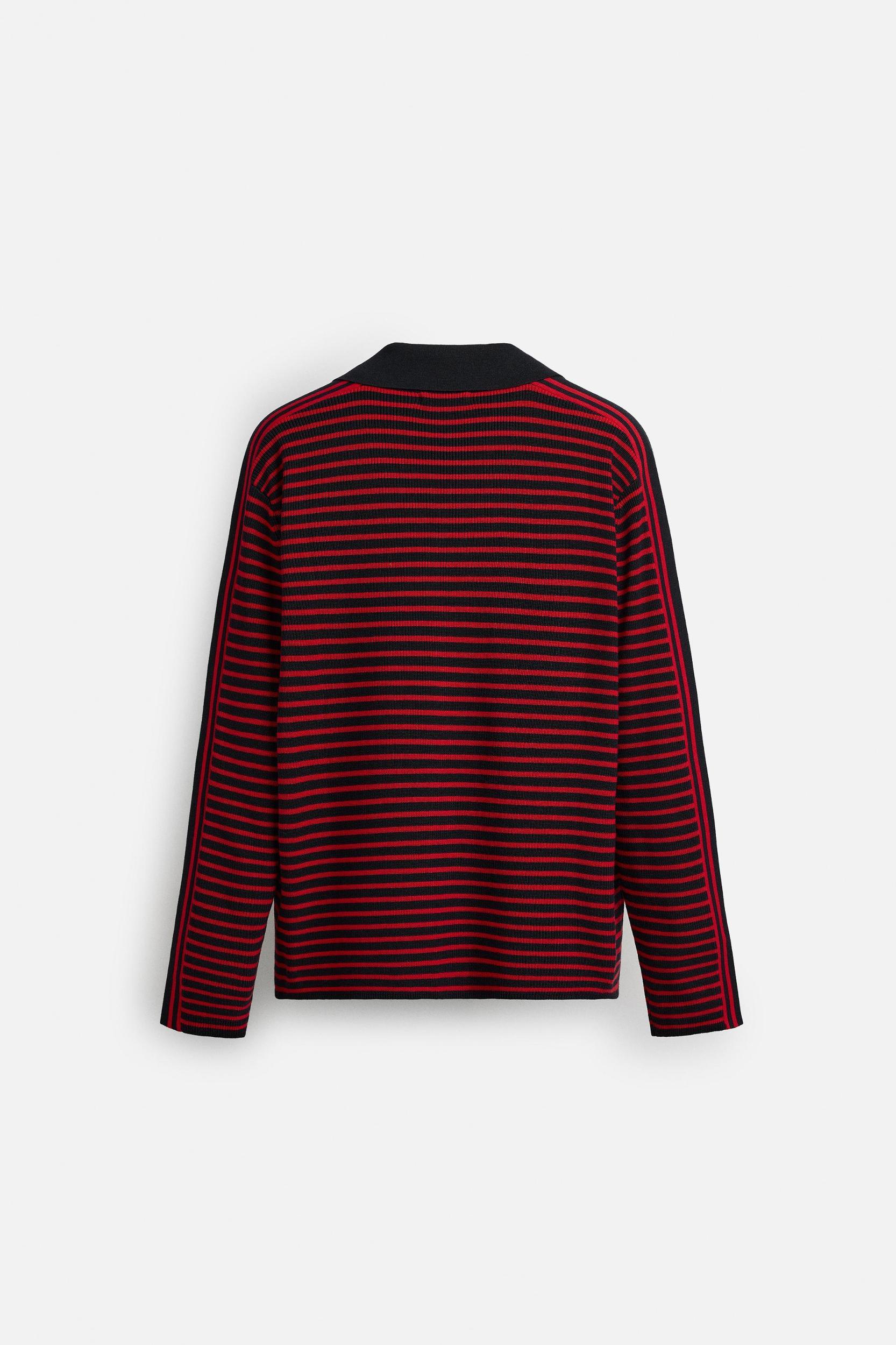 STRIPED KNIT POLO LIMITED EDITION Product Image