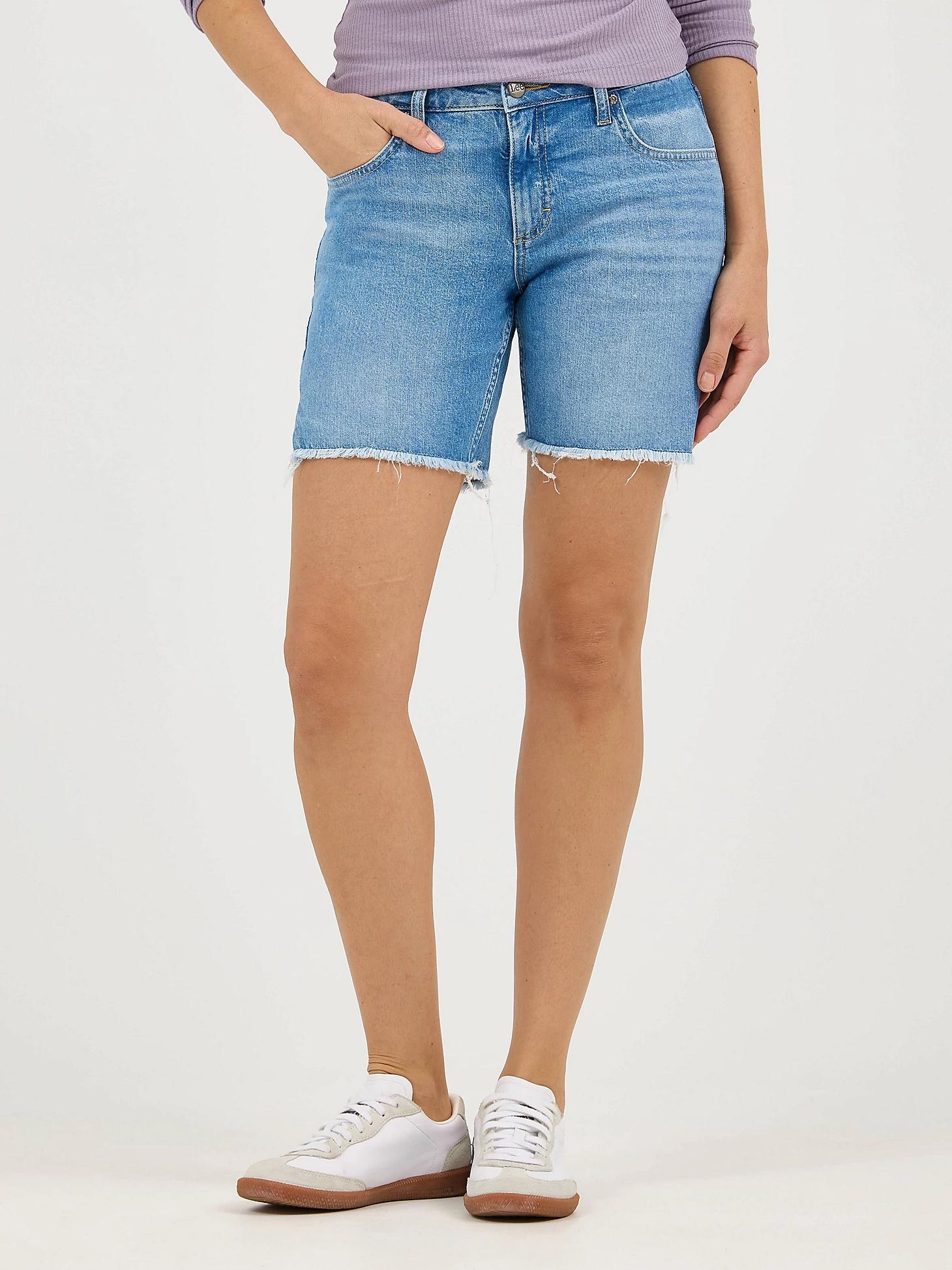 Women's Legendary Frayed Hem Side Slit Short | Women's Shorts | Lee® Product Image