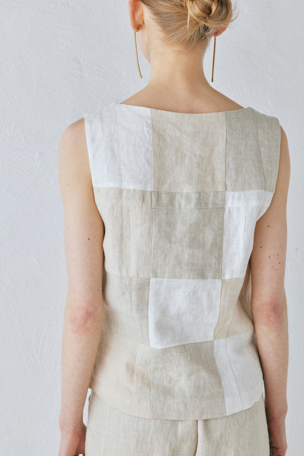 Rare Linen Vest Natural Product Image