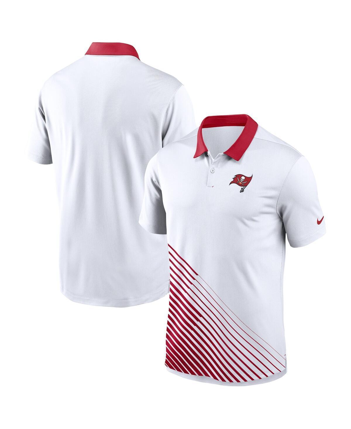 NIKE Men's  White New England Patriots Vapor Performance Polo Shirt Product Image