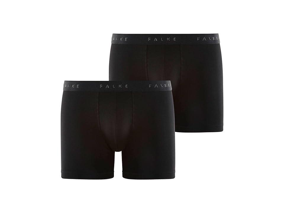 Falke 2 Pack Cotton Boxer Briefs Black XL Product Image