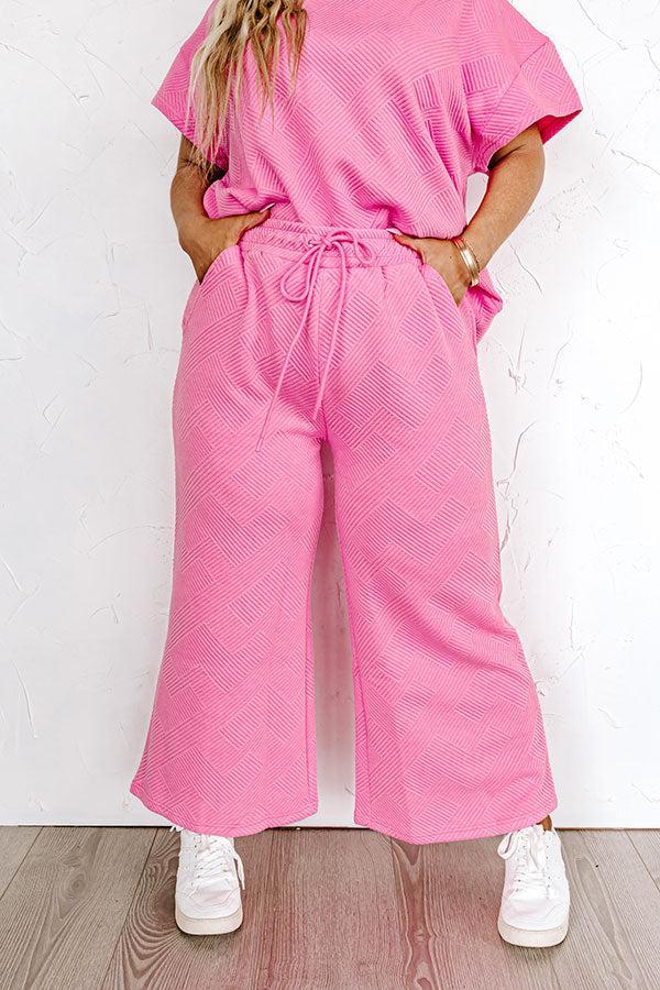 Lattes First High Waist Trousers in Bubblegum Pink Curves Product Image
