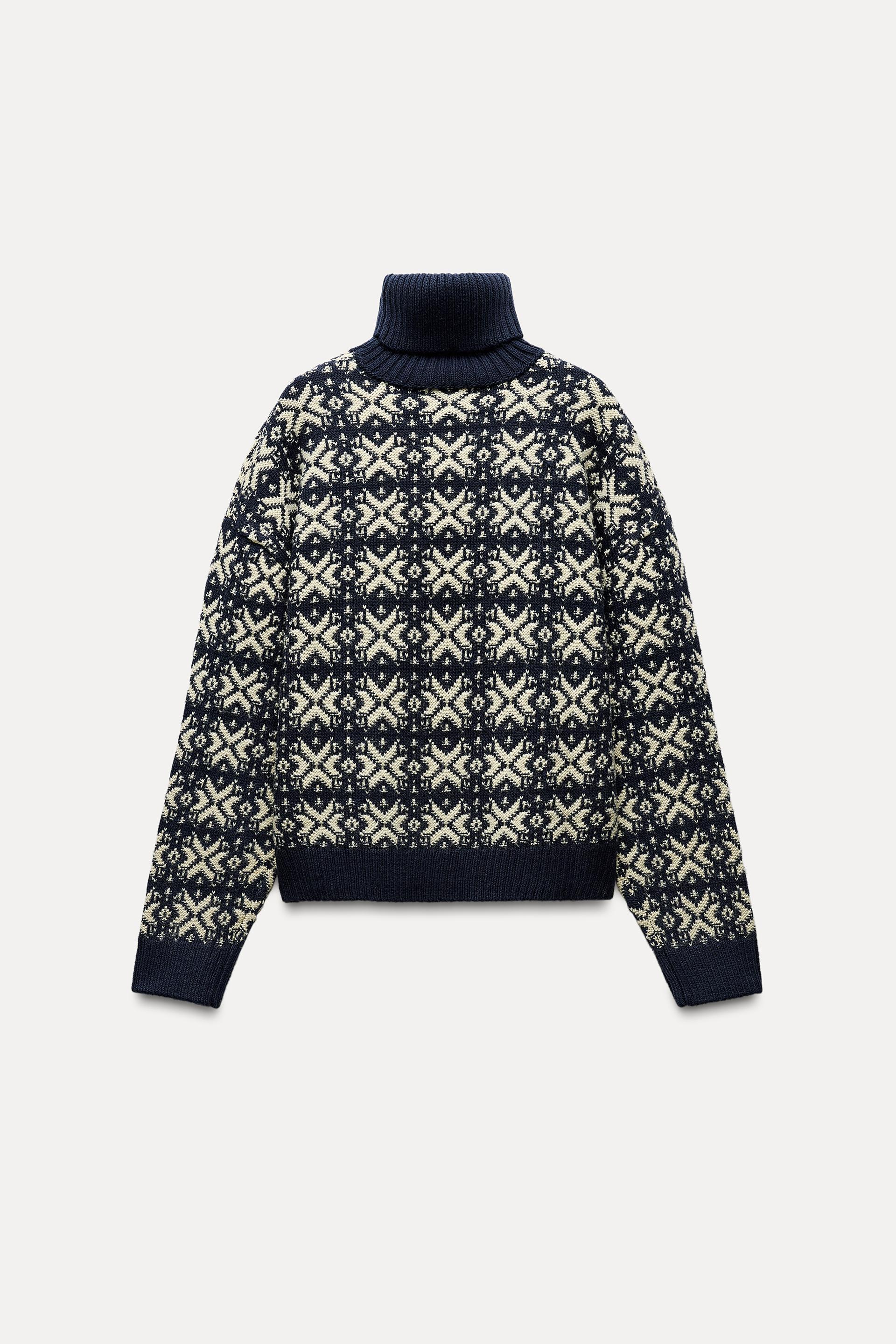 JACQUARD KNIT SWEATER Product Image