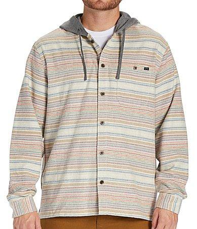 Billabong Baja Flannel (Oyster) Men's Clothing Product Image