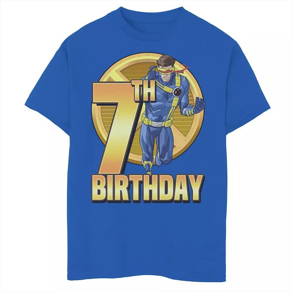 Boys 8-20 Marvel X-Men Cyclops Action Pose 7th Birthday Graphic Tee, Boy's,  Product Image