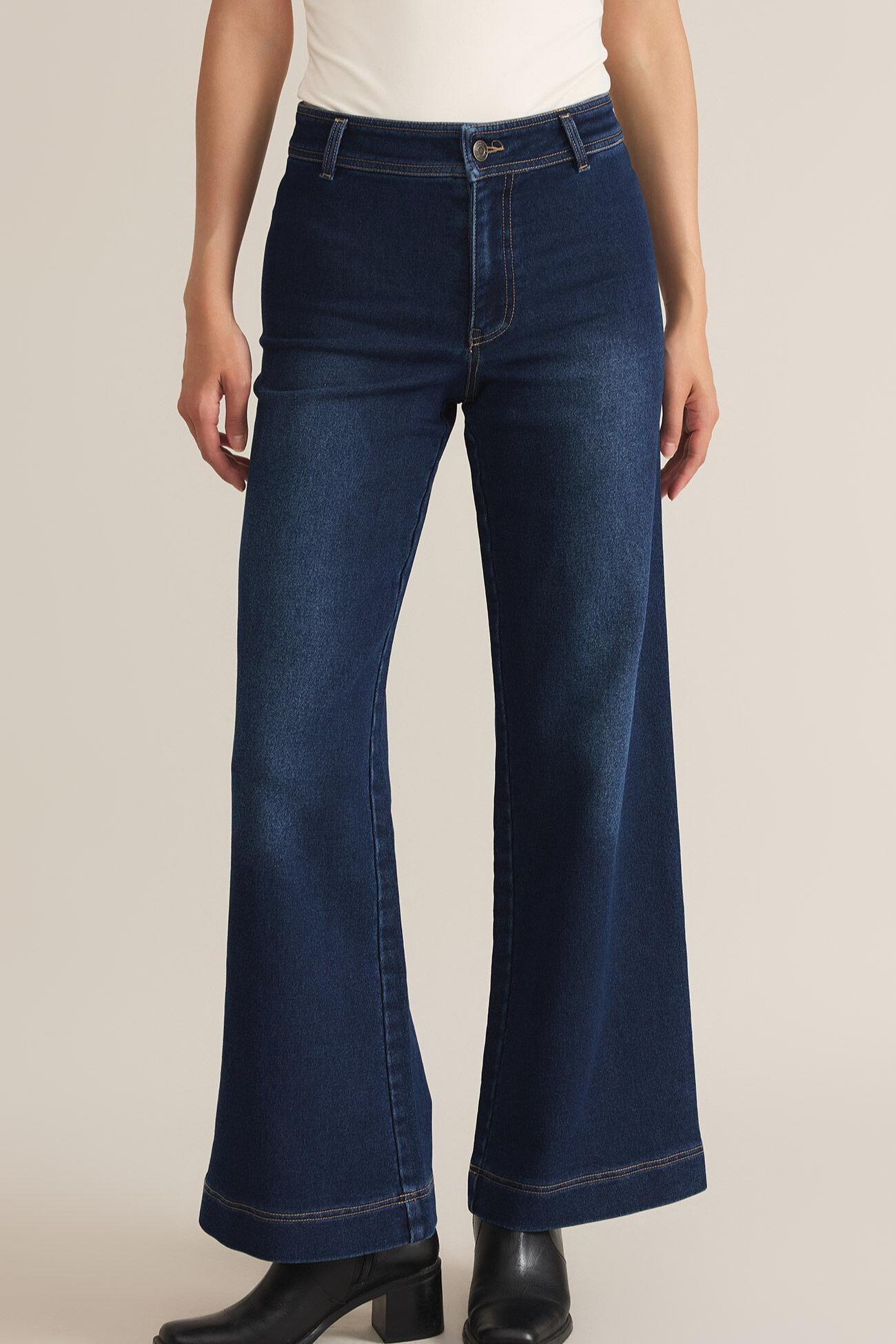 Rilynn Wide Leg Denim Trouser Product Image