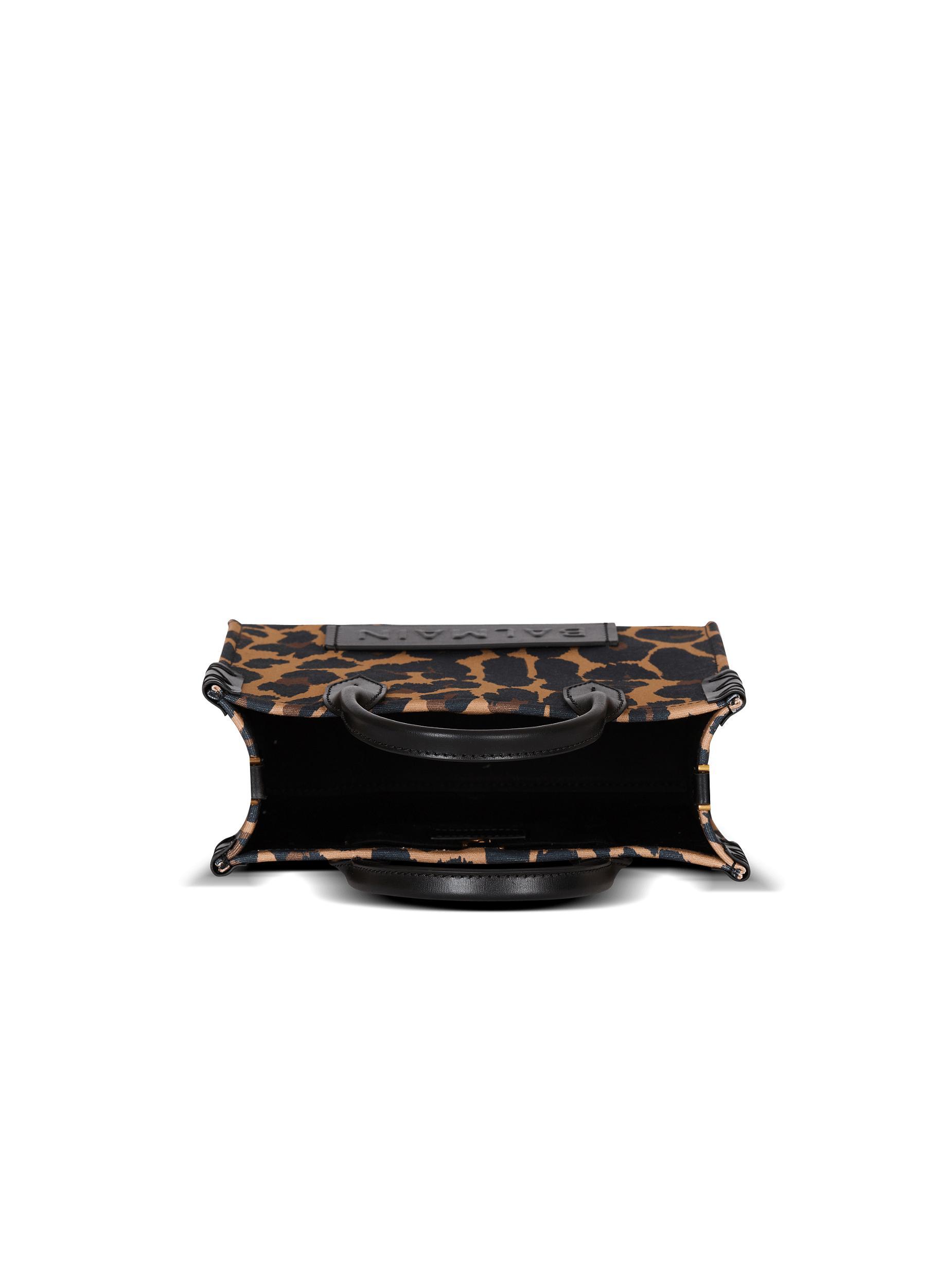 B-Army Small leopard print canvas tote bag Product Image