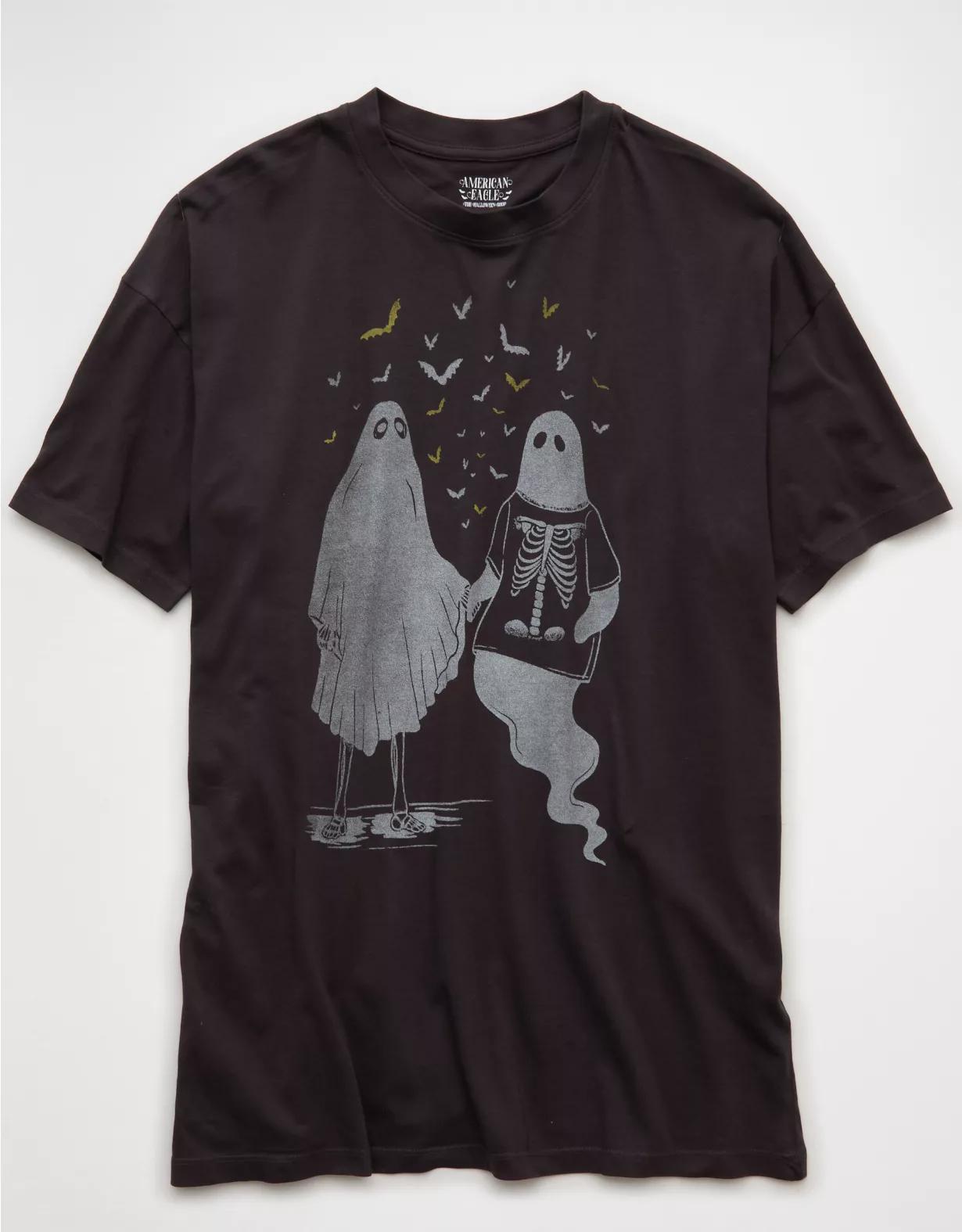 AE Oversized Halloween Graphic T-Shirt Product Image