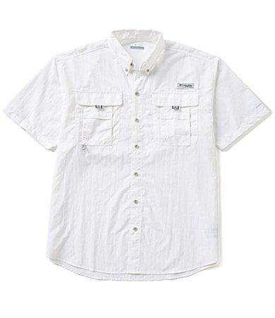 Columbia PFG Bahama II Relaxed Fit Solid Short Sleeve Woven Shirt Product Image