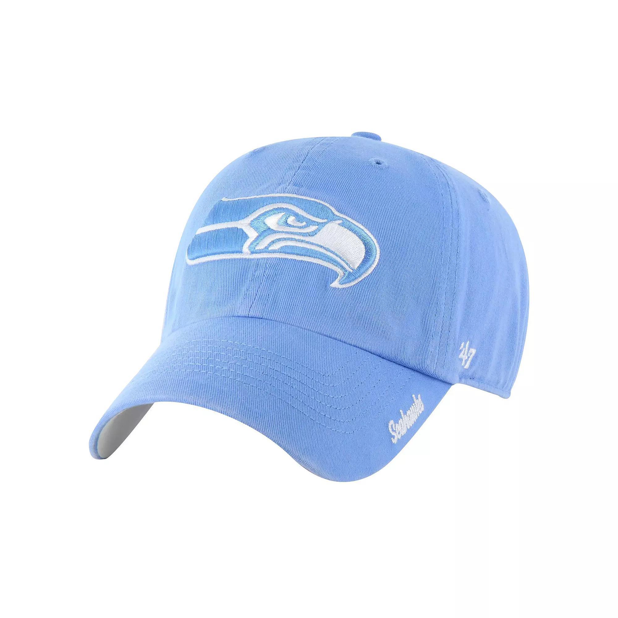Womens 47 Seattle Seahawks Luminance Cheer Clean Up Adjustable Hat Product Image