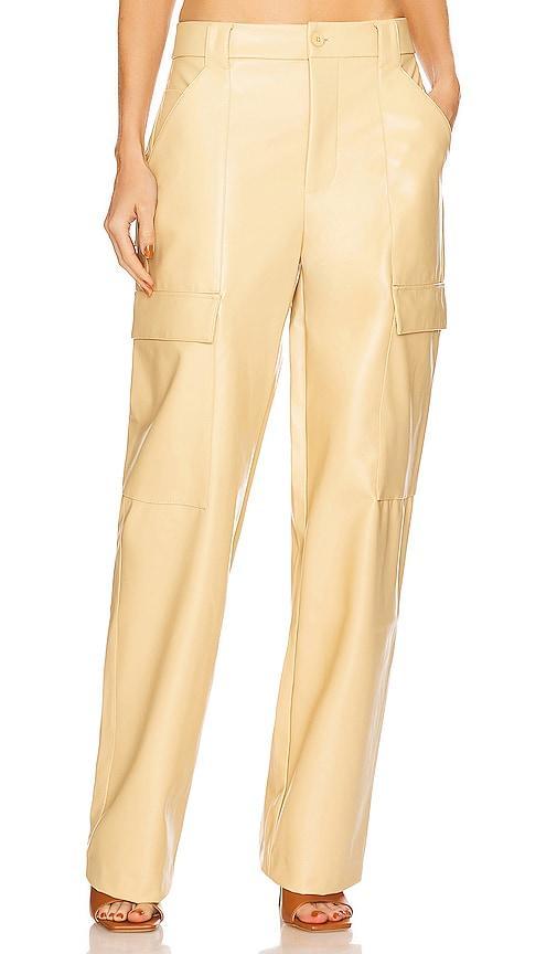 Waterbased Faux Leather Cargo Pant Helsa Product Image