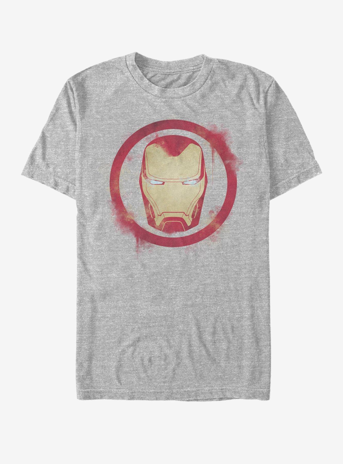 Marvel Avengers: Endgame Iron Man Spray Logo T-Shirt Product Image