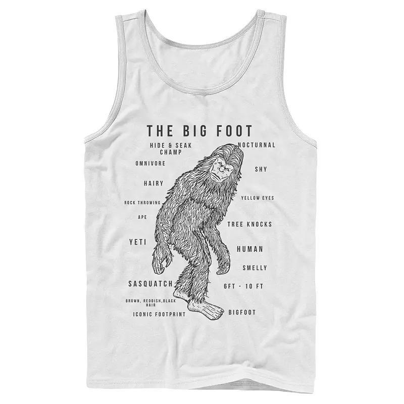 Men's The Big Foot Facts Tank Top,  Product Image