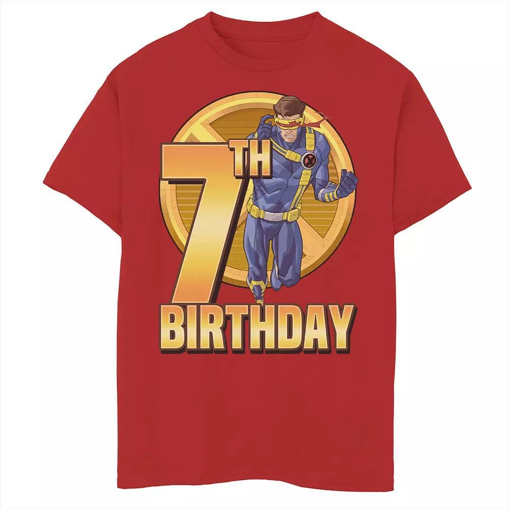 Boys 8-20 Marvel X-Men Cyclops Action Pose 7th Birthday Graphic Tee, Boy's,  Product Image