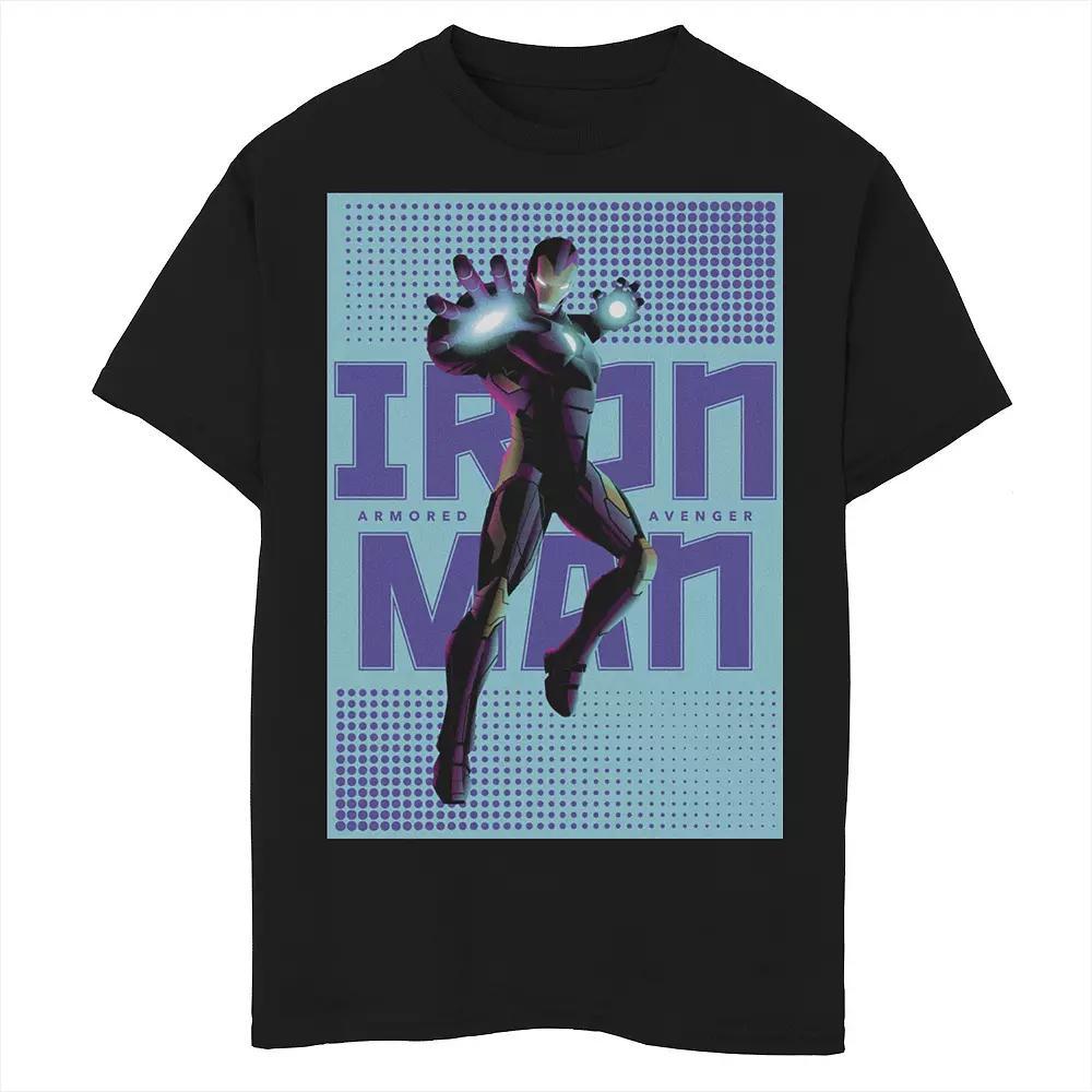 Boys 8-20 Marvel Iron Man Halftone Pop Art Poster Graphic Tee, Boy's,  Product Image