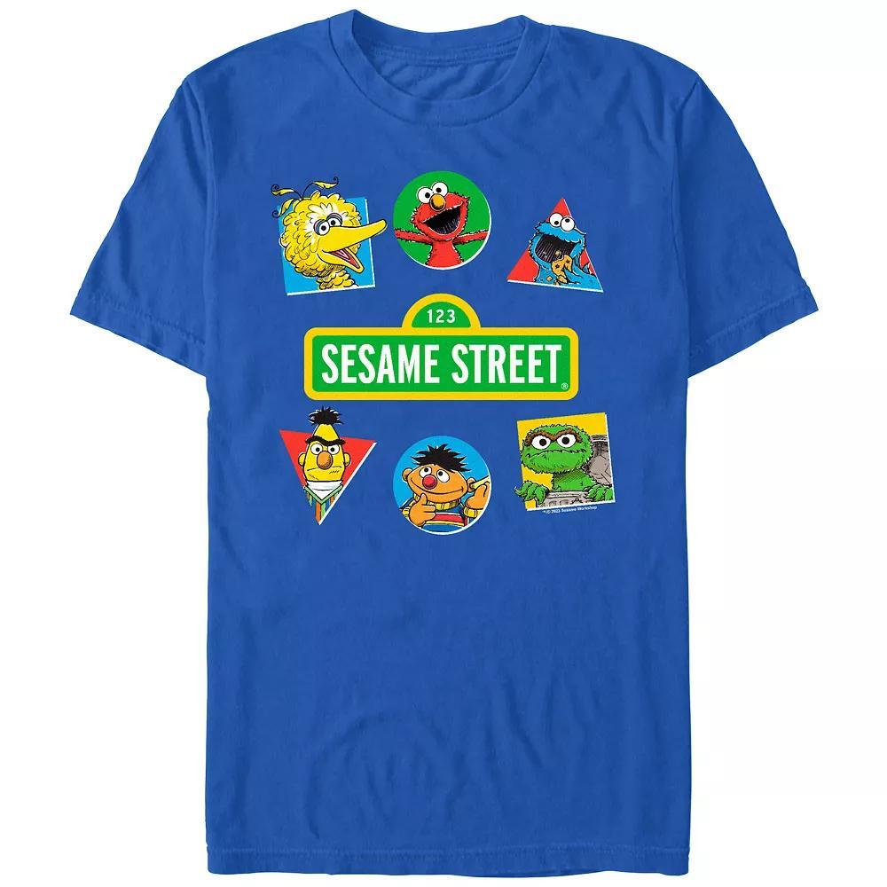 Men's Sesame Street Geometric Portraits Graphic Tee,  Product Image
