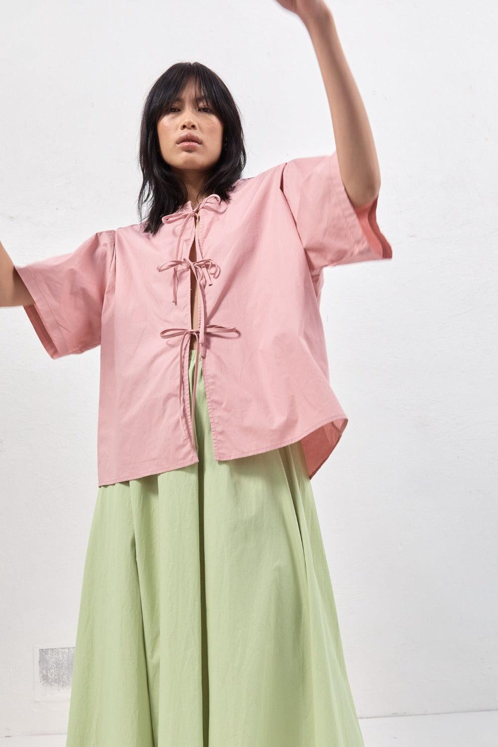 Naomi Smock Top Rose Product Image