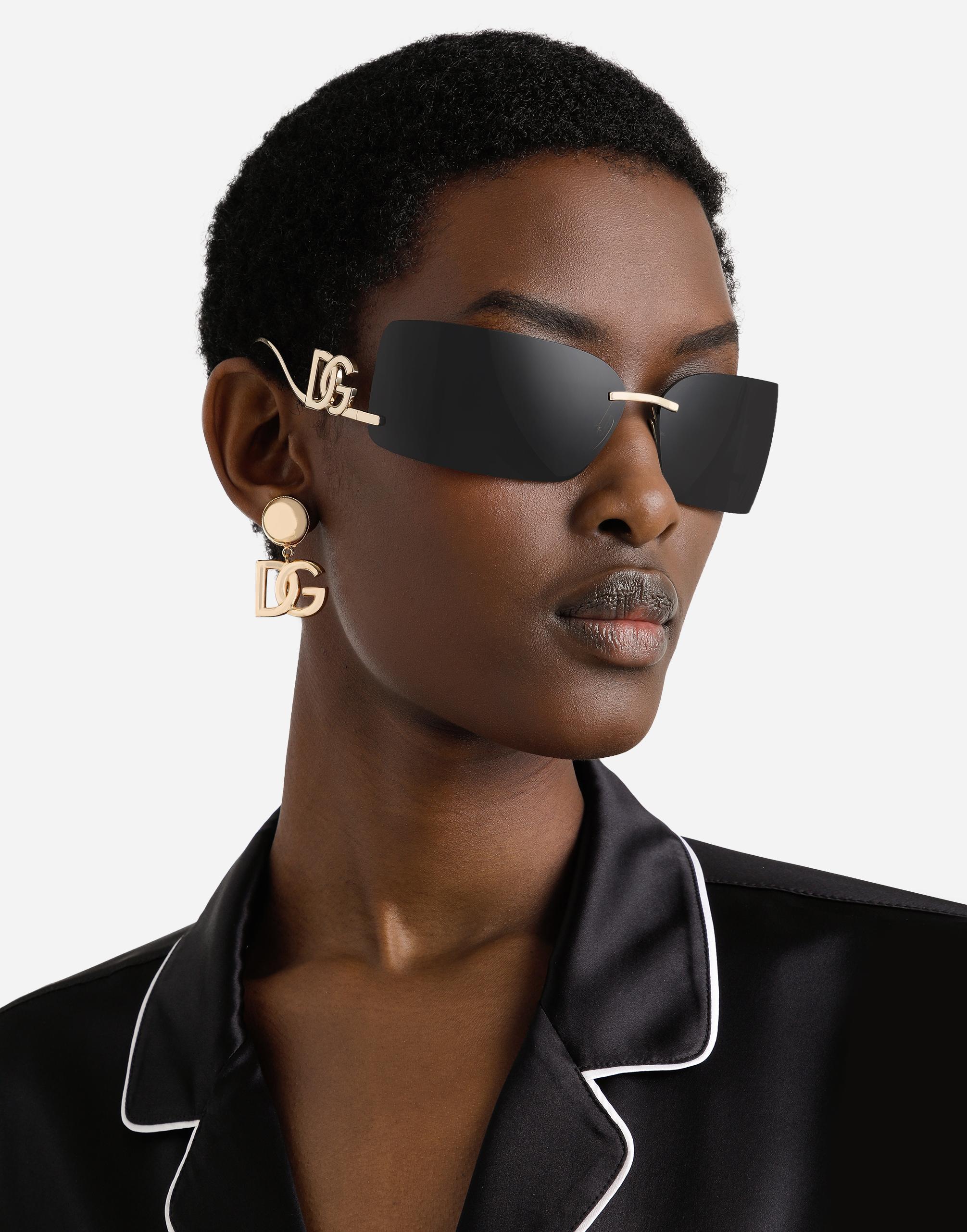 DOLCE & GABBANA Statement Sunglasses In Gold Product Image